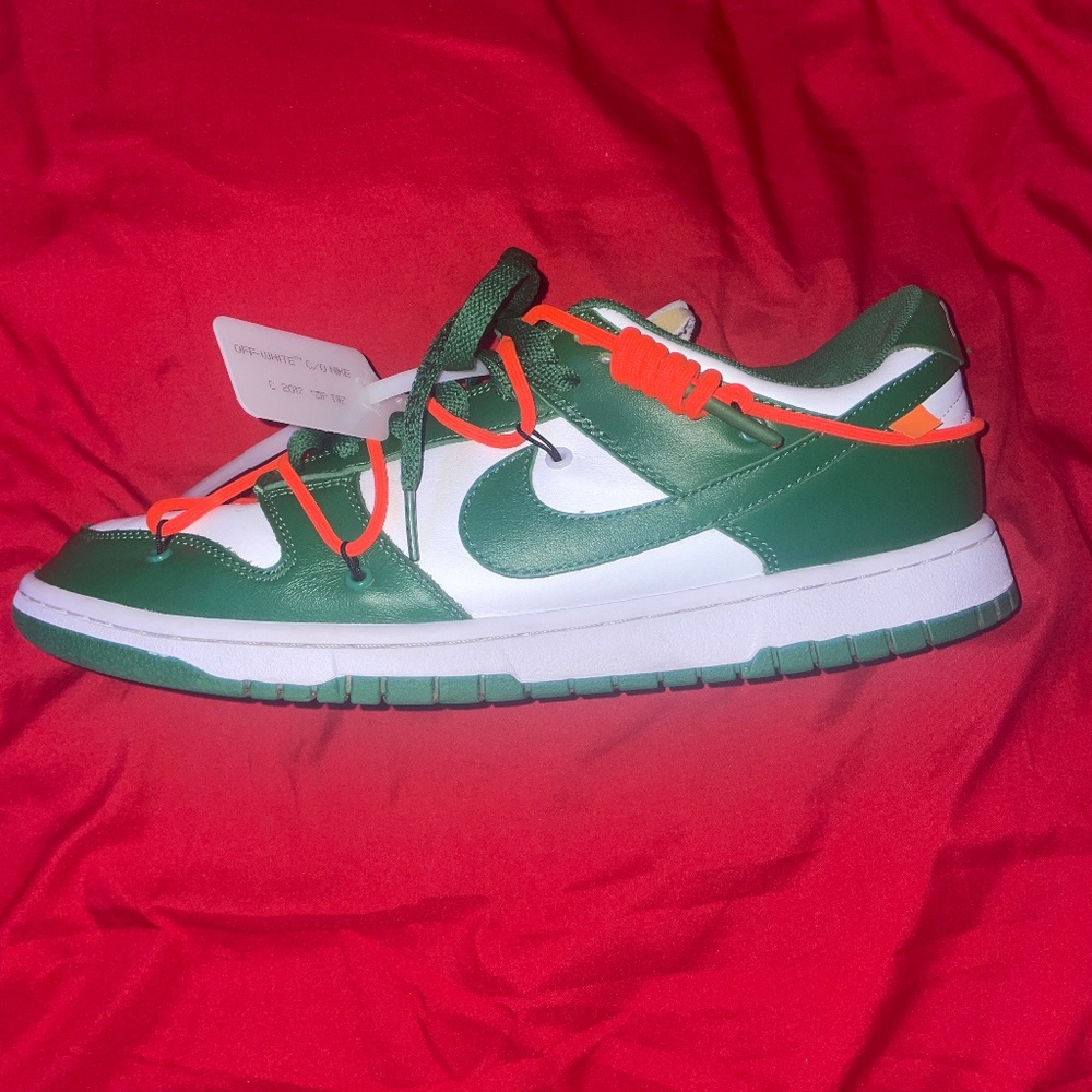 Pine green “OFF-WHITE” Nike dunks